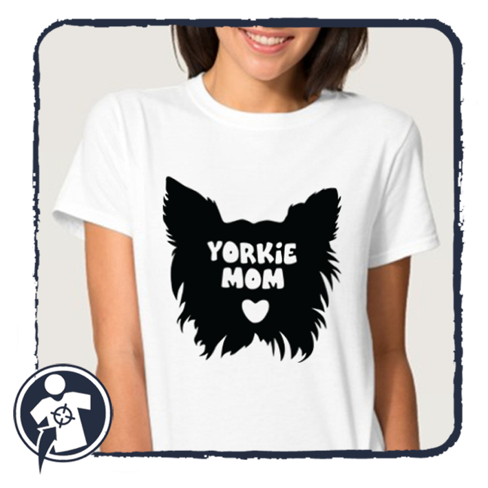 Yorkie Mom - állatos női póló yorkie gazdiknak