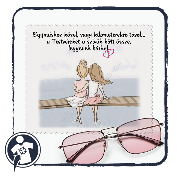 Szemüvegtörlő kendő - Testvéri szeretet