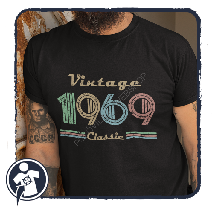 Szülinapi póló - Vintage Classic Birthday t-shirt - választható évszámmal
