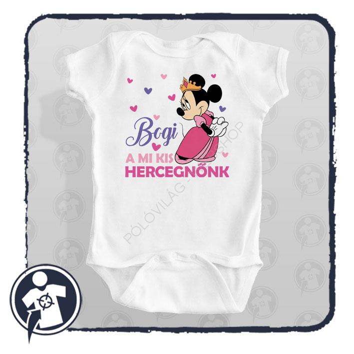 A mi kis hercegnőnk - feliratos body / gyerekpóló - saját névvel