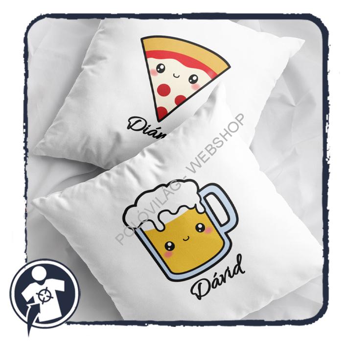 Pizza & Sör - páros párna