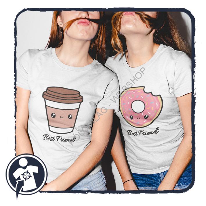 Kávé & Fánk - páros női póló