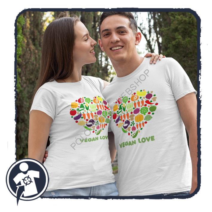 VEGAN LOVE - páros póló vegánoknak
