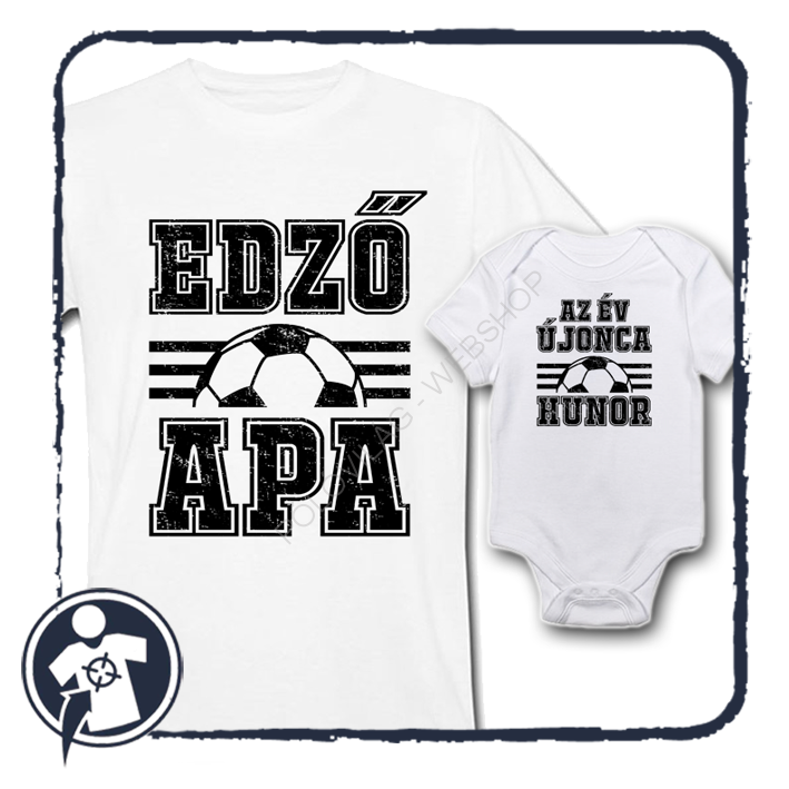 az EDZŐ és az ÚJONC focis APA-FIA szett névvel