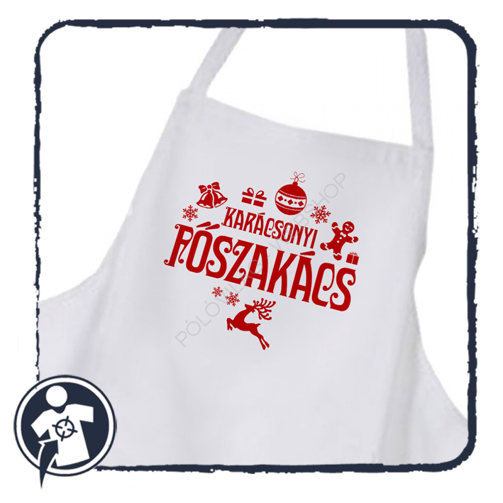 Kötény - Karácsonyi főszakács felirattal