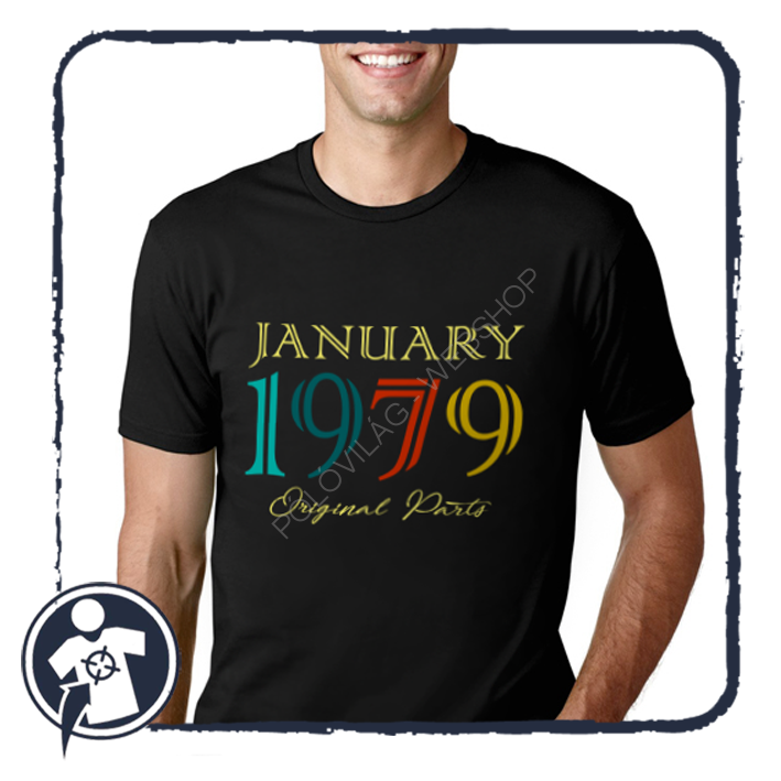 Szülinapi póló - Birthday t-shirt választható évszámmal - hónappal