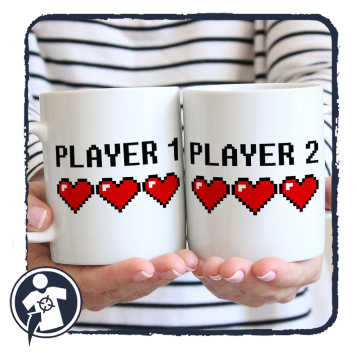 Player 1 & Player 2 - páros bögre gamereknek