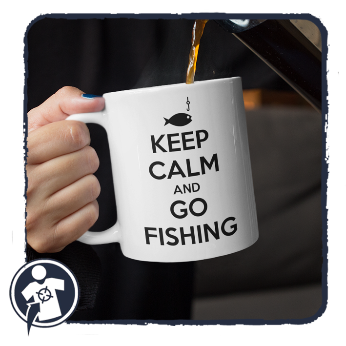 KEEP CALM and GO FISHING - feliratos bögre horgászoknak