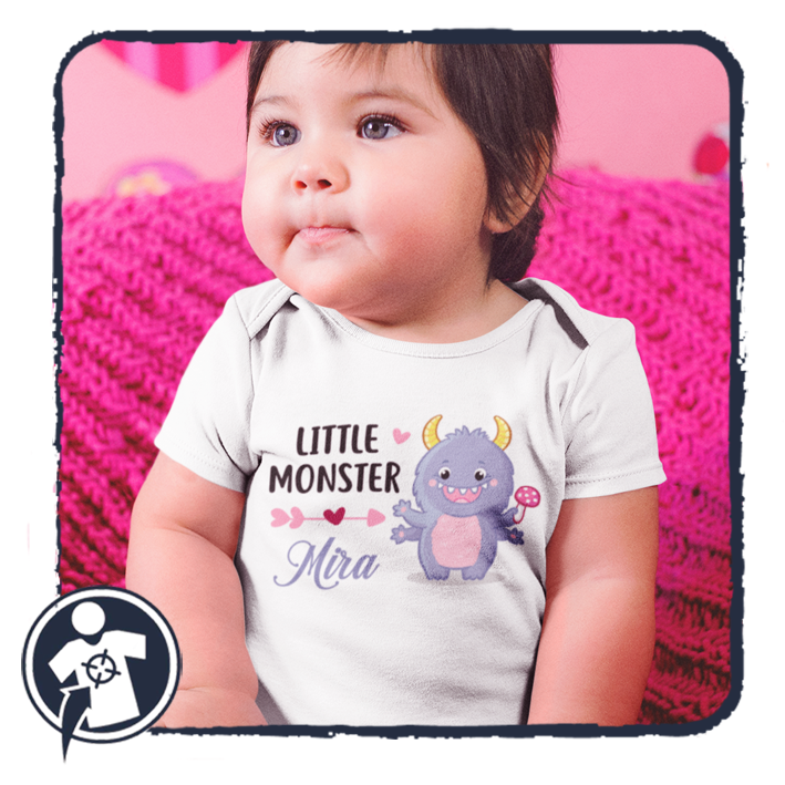 Little Monster - bababody / gyerekpóló saját névvel
