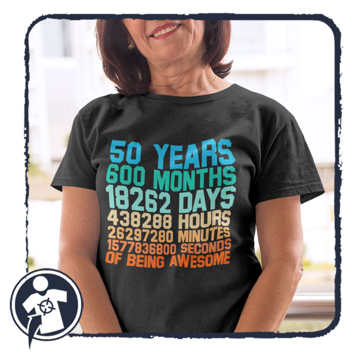 Szülinapi NŐI póló - 50. születésnapra