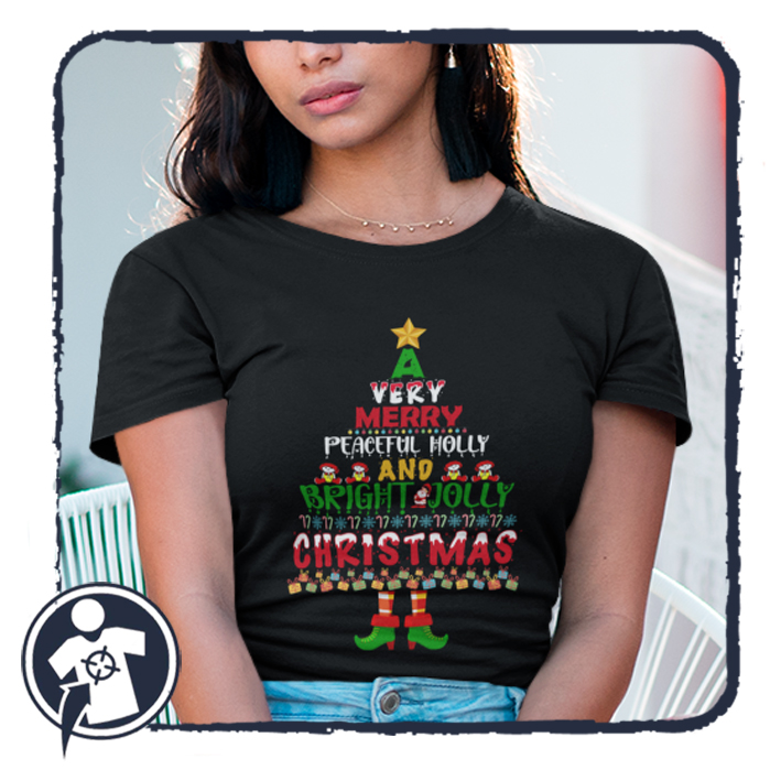 A Very Merry Christmas - feliratos karácsonyi női póló