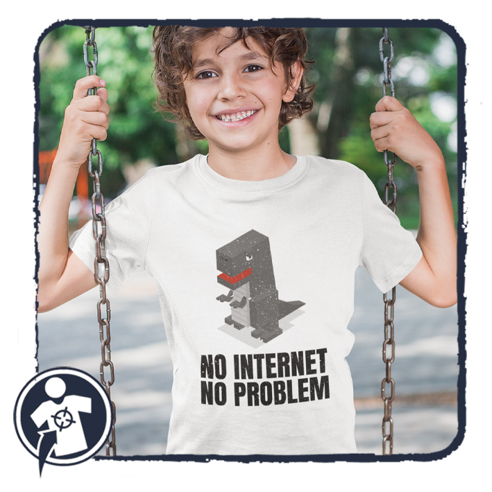 No internet - No problem - feliratos body / gyerekpóló