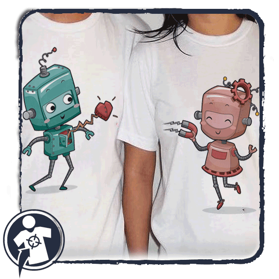 Robot szerelem - páros póló szerelmeseknek