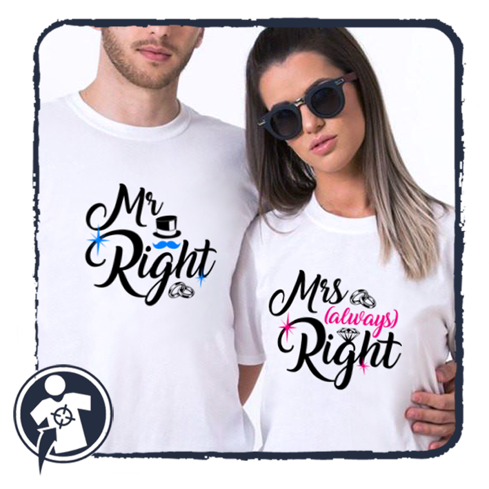 Mr & Mrs (always) Right - páros póló