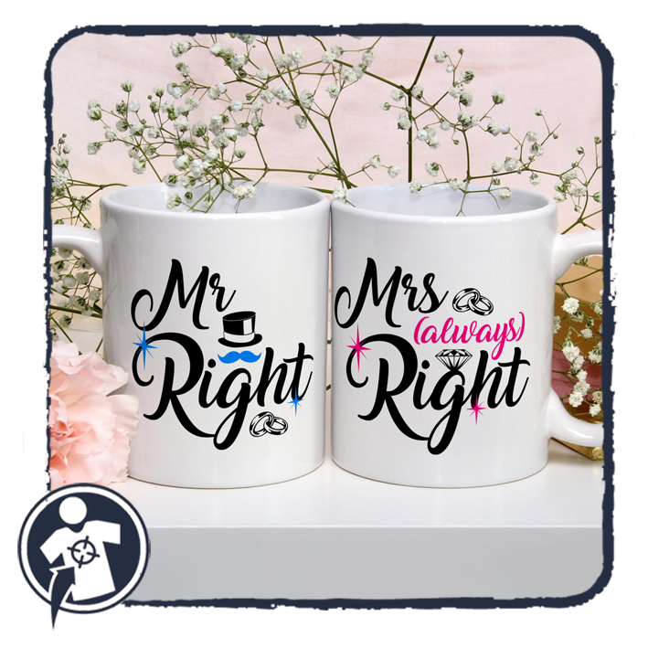 Mr & Mrs (always) Right - páros bögre