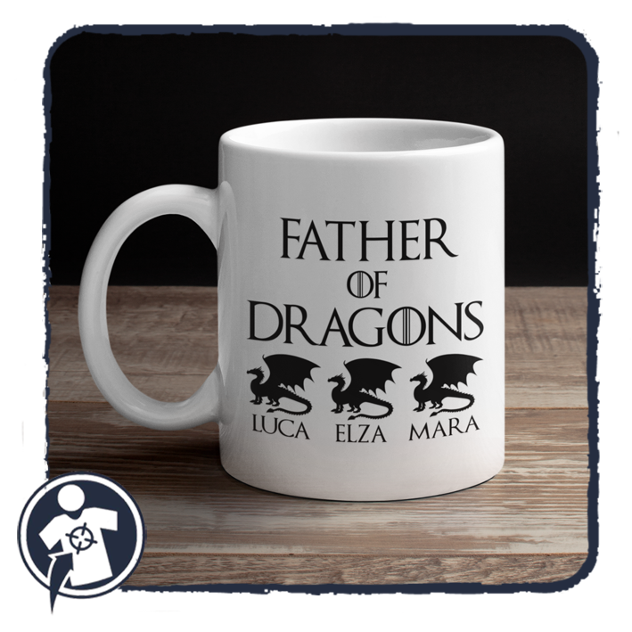 Father of dragons - Sárkányok apja - egyedi nevekkel