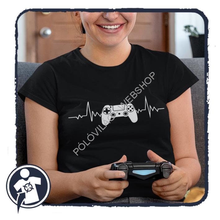 Gamer EKG - női póló