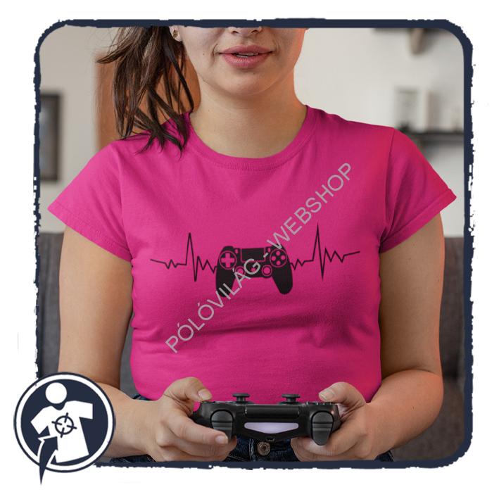 Gamer EKG - női póló